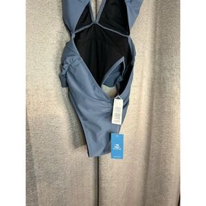 Cupshe One Piece Small Cut Out Back, Concealed Tummy Area, Blue, Bathing Suit